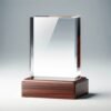 Yoga Day Crystal Trophy - Image 2