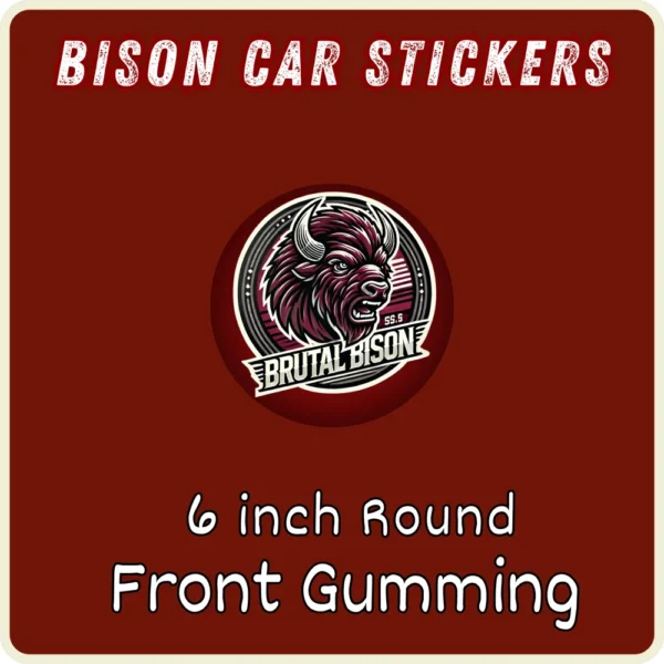 Brutal Bison Car Stickers