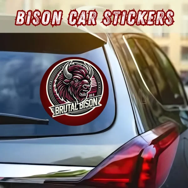 Brutal Bison Car Stickers