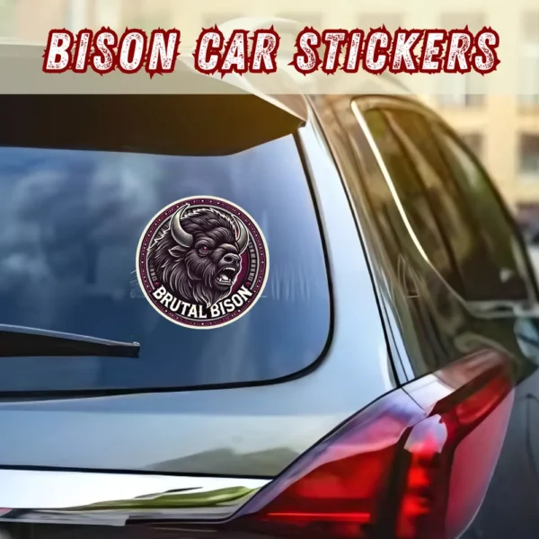 Bison Car Sticker