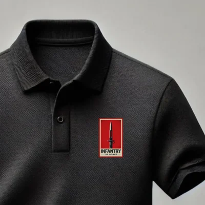 Infantry The Ultimate Black Polo T-Shirt