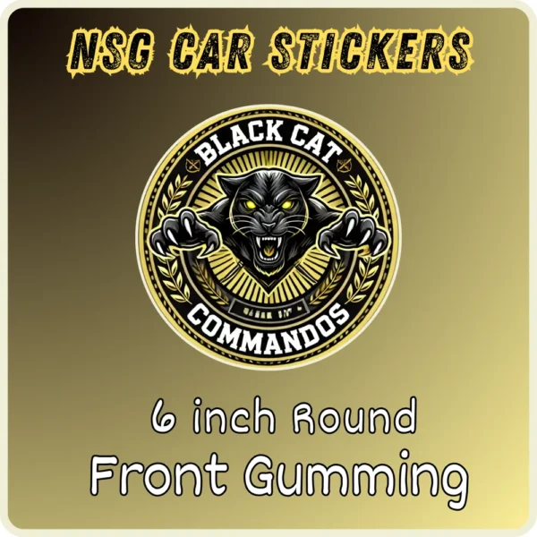 NSG Black Cat Commandos Car Stickers