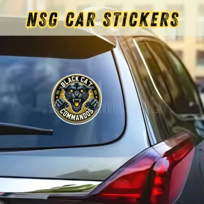 NSG Black Cat Commandos Car Sticker