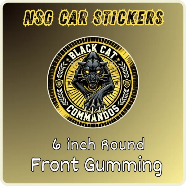 NSG Black Cat Car Sticker