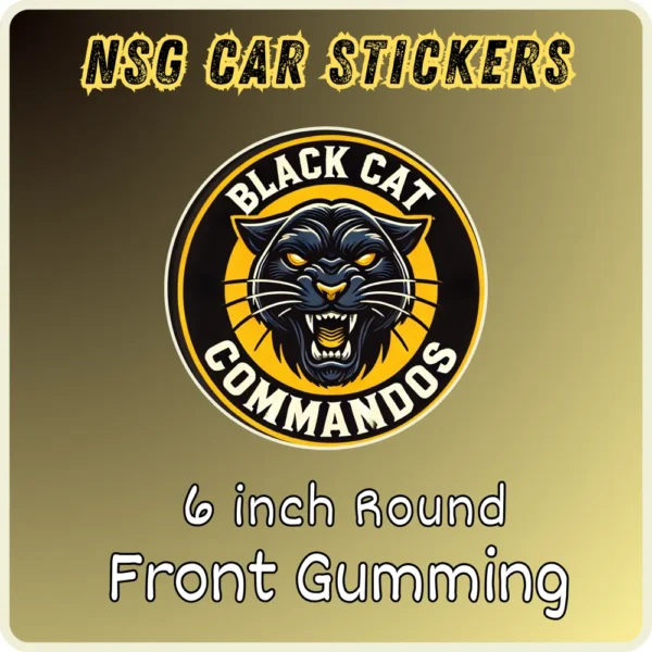 NSG Black Cat Car Sticker