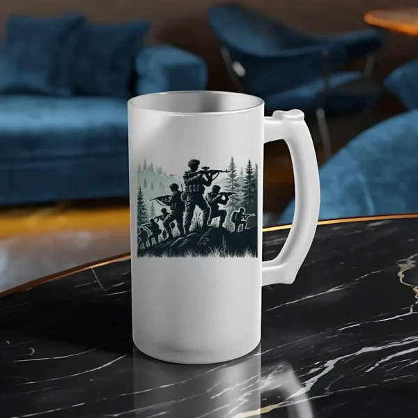 Rashtriya Rifles Frosted Beer Mugs - Image 2