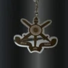 Indian Military Academy Stainless Steel Keychain - Image 2