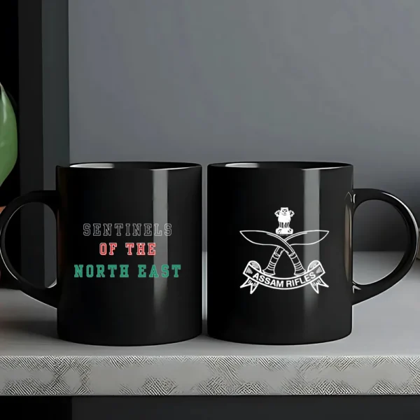 Assam Rifles Black Mug