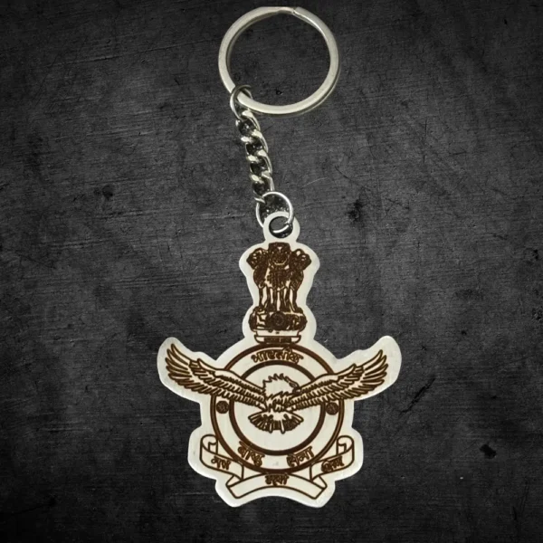 Indian Air Force Stainless Steel Keychain - Image 3