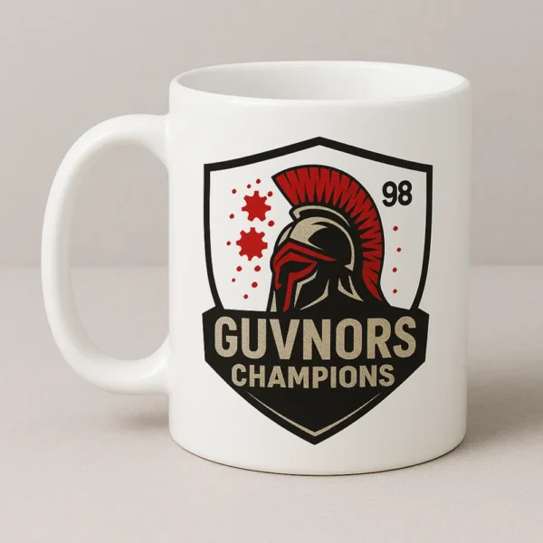 NDA 98 Guvnors white coffee mug