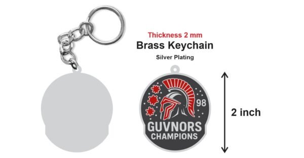 NDA Guvnors 98 Metal Keychain