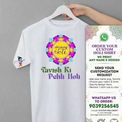 Customized Holi T Shirt