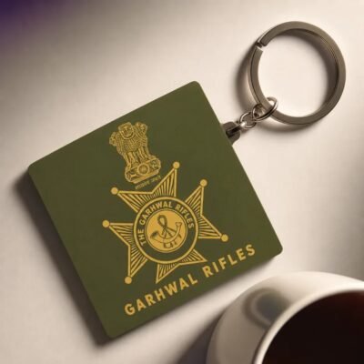 Garhwal Rifles Regiment Keychain (Set of 2)